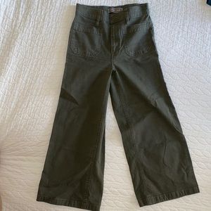 JCrew Point Sur wide leg crop jeans